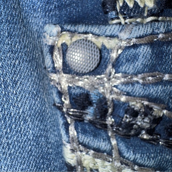 VIGOSS Women’s Dublin Crop Straight Heritage Fit Bermudas Size 5/6 Faded Blue LR - Picture 6 of 13